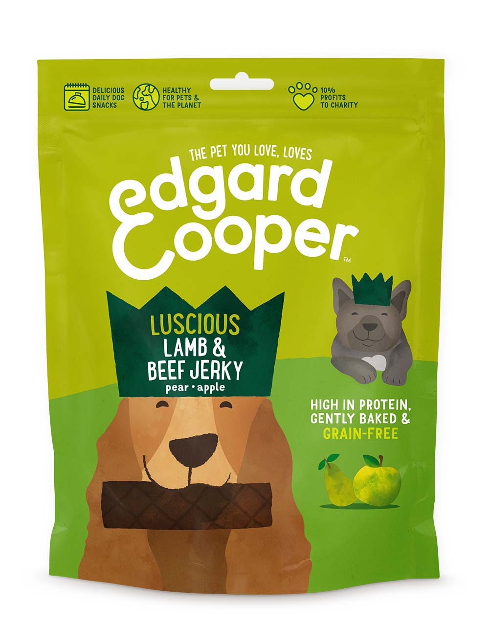 Edgard & Cooper Hond - Jerky 150g - lam & rund