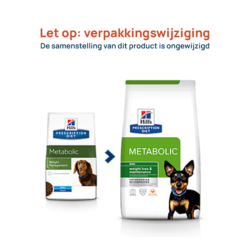 beroemd Junior geestelijke gezondheid Hill's hond Metabolic Weight Management Mini