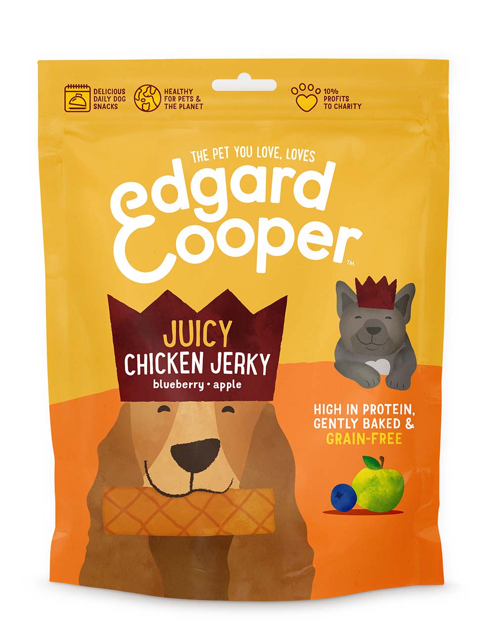 Edgard & Cooper Hond - Jerky 150g - kip
